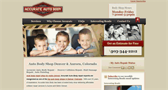 Desktop Screenshot of accurate-autobody.com